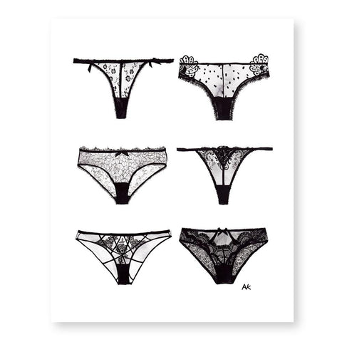 Panty Lingerie Art Print